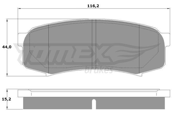 TOMEX BRAKES Bremžu uzliku kompl., Disku bremzes TX 13-83